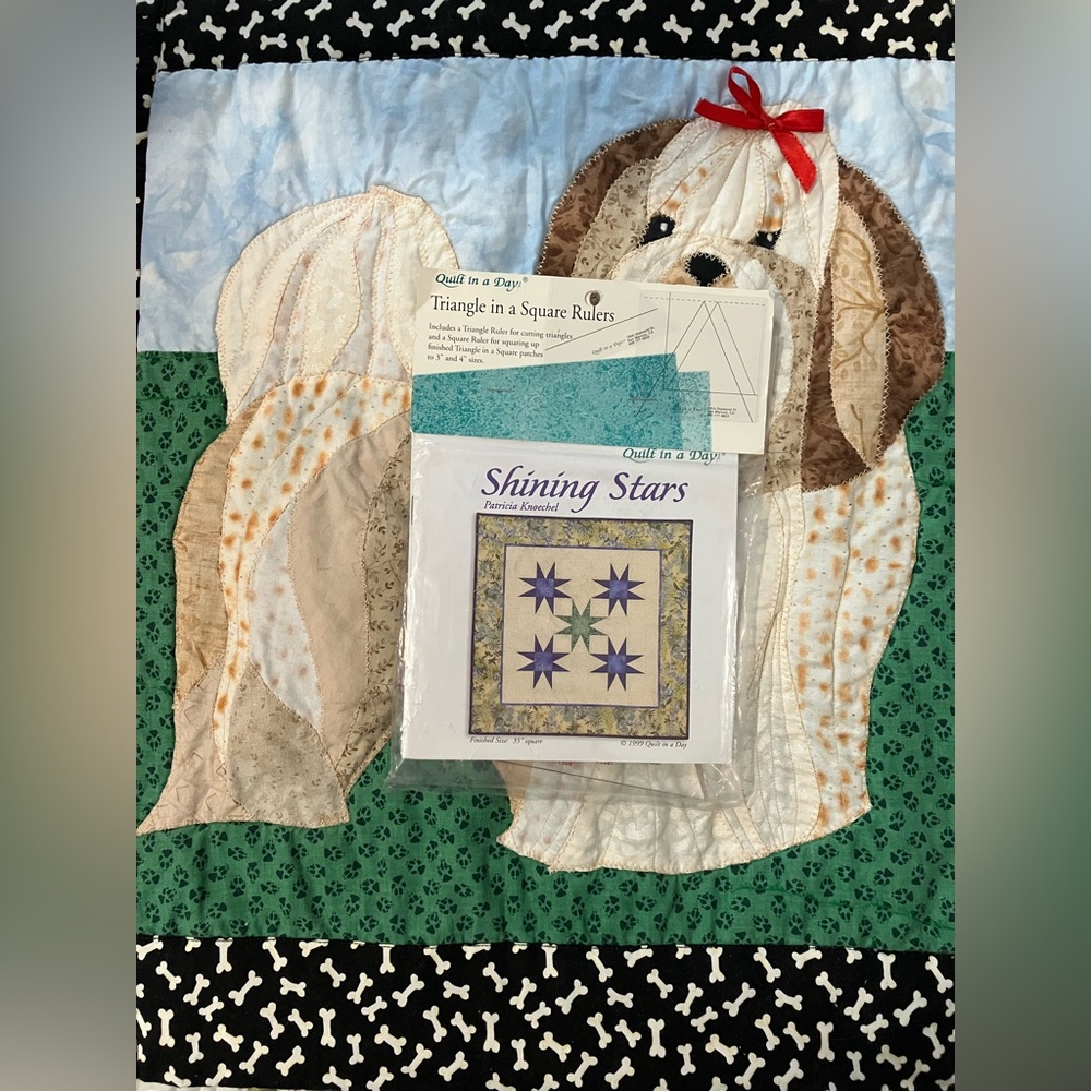 NWT Shining Stars - Patricia Knoechel Quilt in a Day Triangle in a Square Rulers